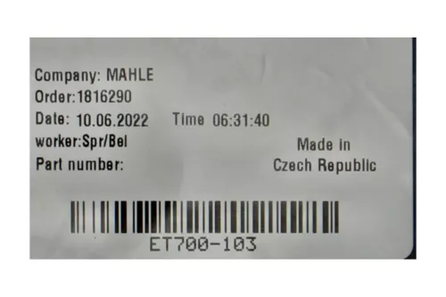 TT/ MAHLE HE179001 9802312180 9802311780 9819656480